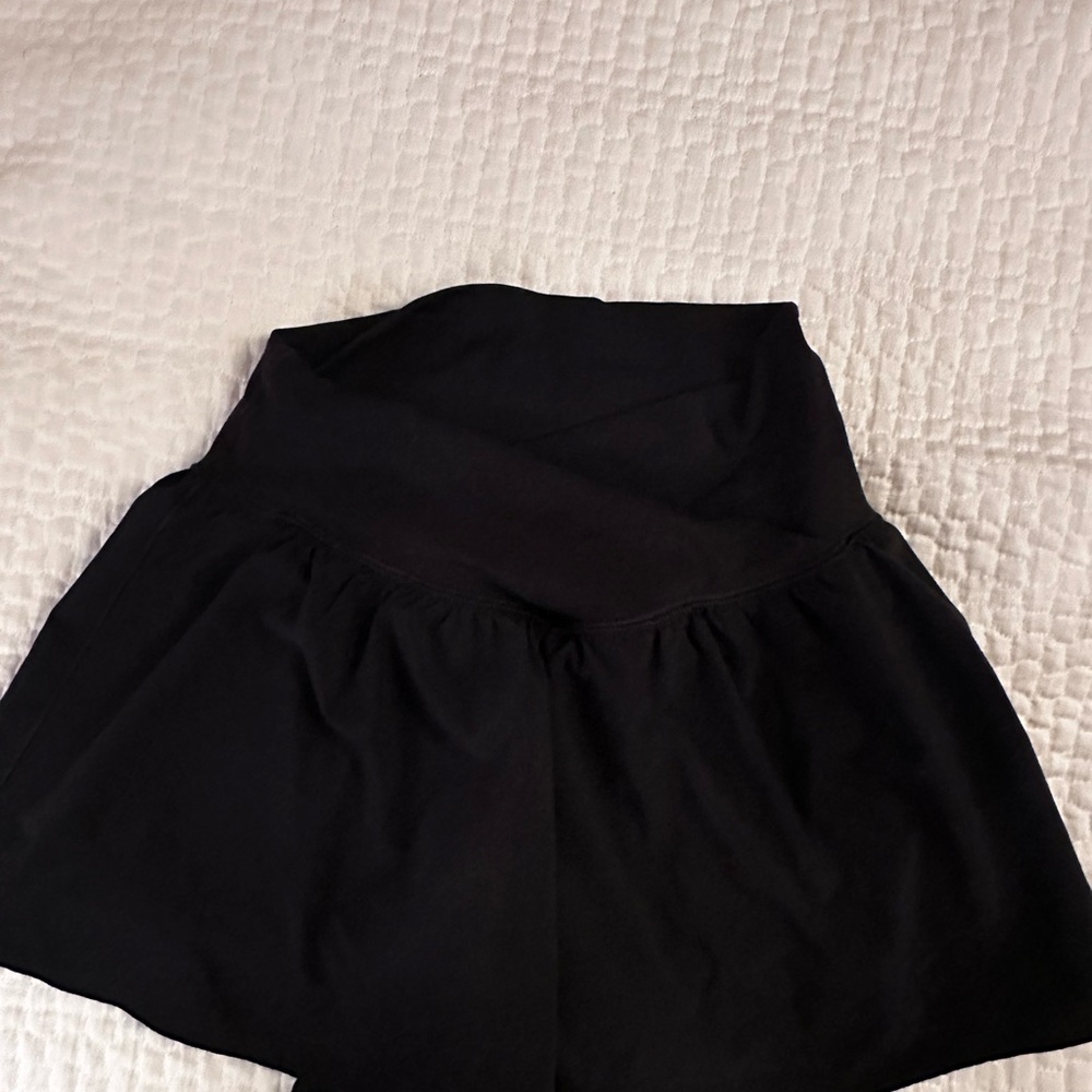 Arie revival Black Skort with Crossover Waistband